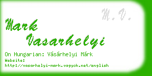 mark vasarhelyi business card