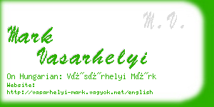 mark vasarhelyi business card